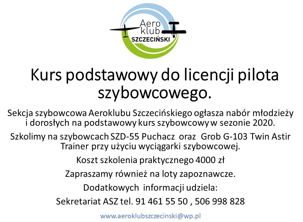 Szkolenie szybowcowe